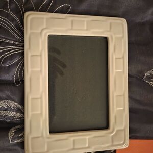 Longaberger Cream Geometric Photo Frame